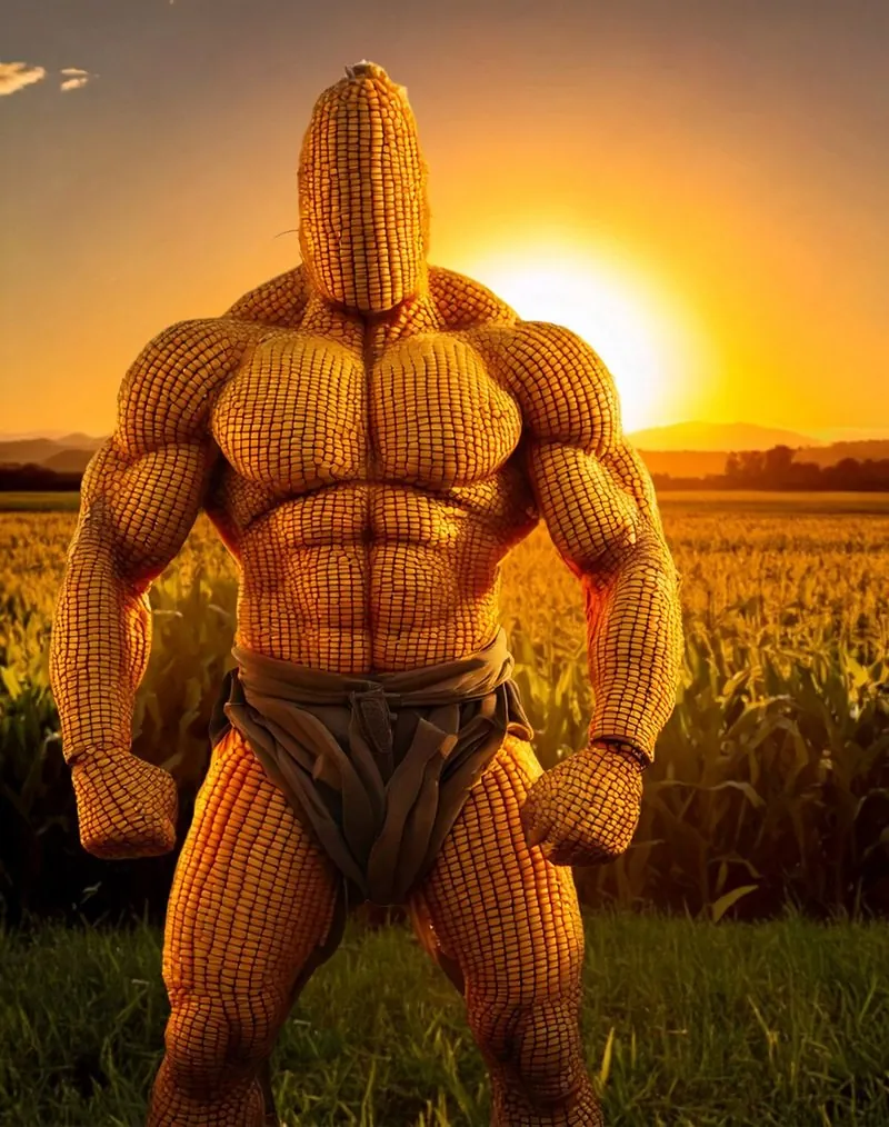 Odmiana kukurydzy STRONGMAN – kolby w łanie